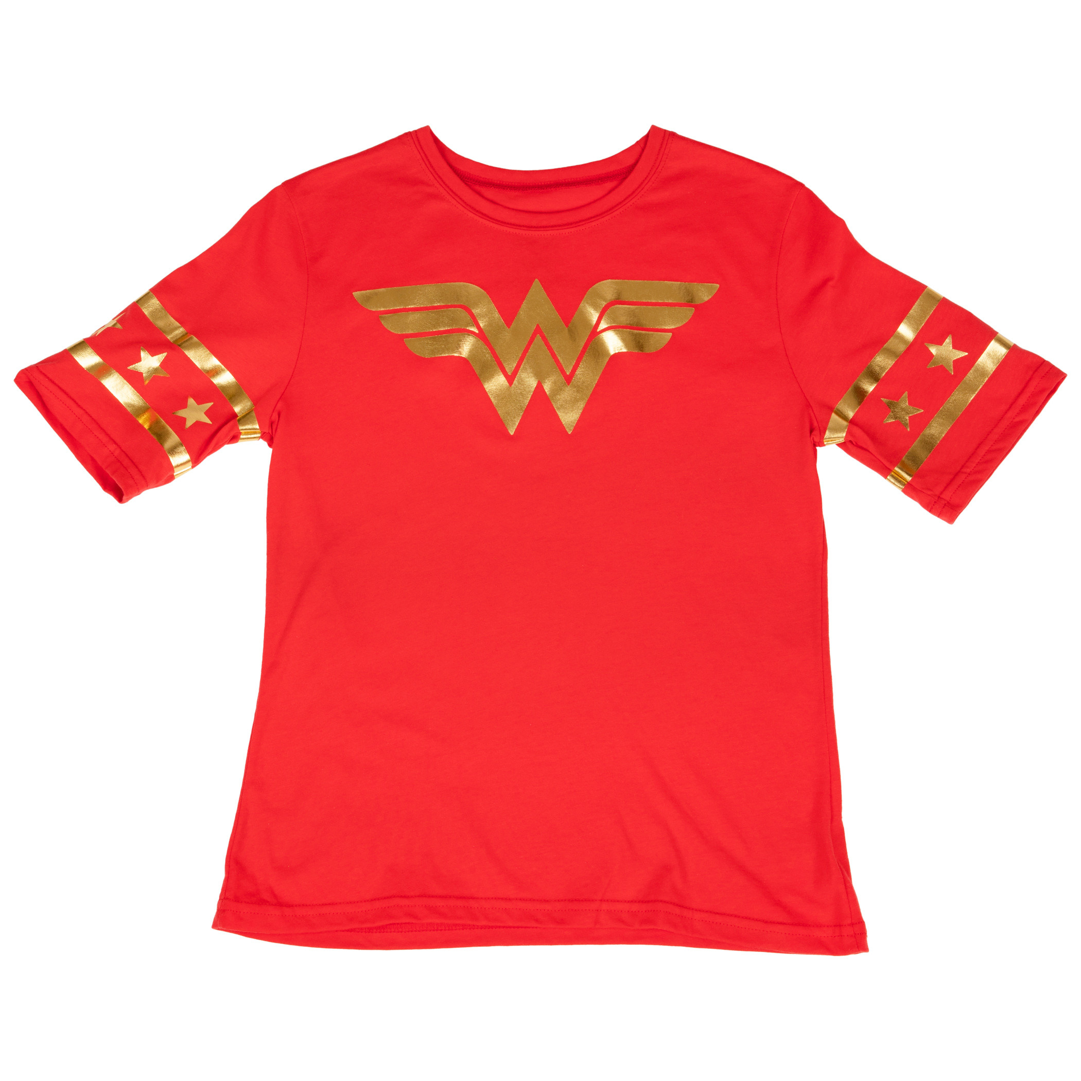 Wonder Woman Gold Foil Classic Symbol Women's T-Shirt